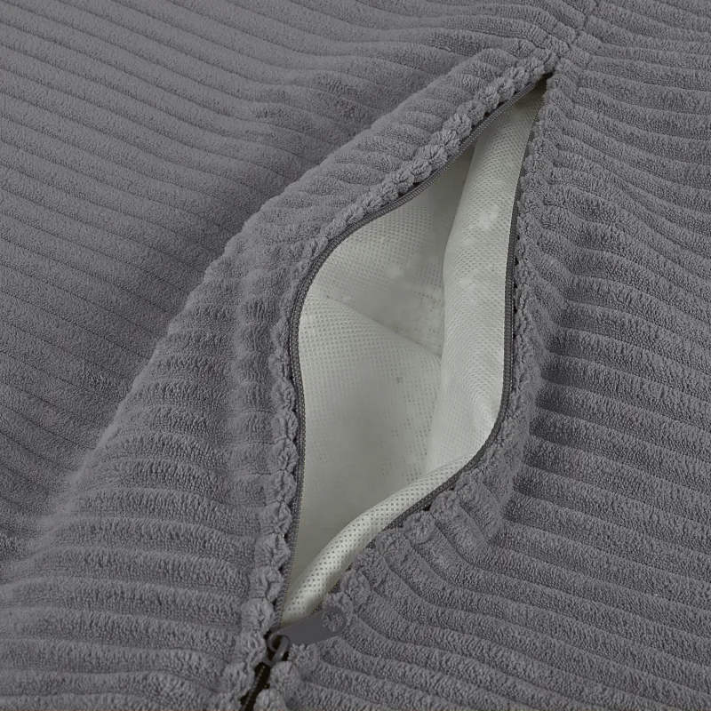 Bean bag with backrest for adults – comfy XXL corduroy
