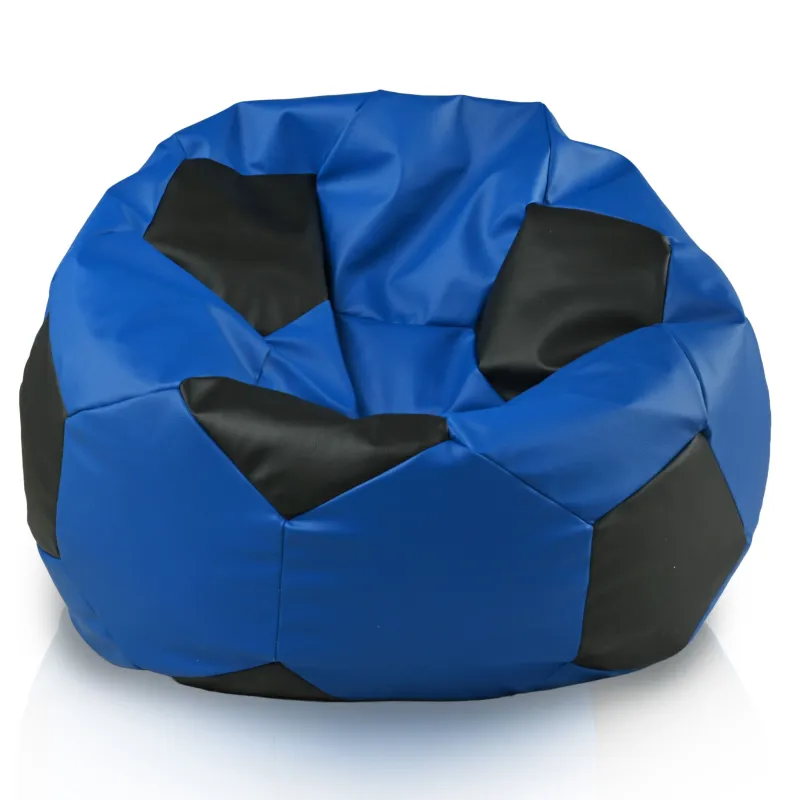 Football Bean Bag Chair XL for Kids - Faux Leather
