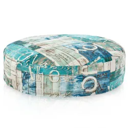 Round Monaco Floor Cushion 90 cm Premium Prints | Italpouf
