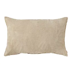 Rectangular Decorative Cushion 45 x 70 cm - Dot Textured Velvet