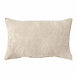 Rectangular Decorative Cushion 30 x 50 cm - Dot Textured Velvet