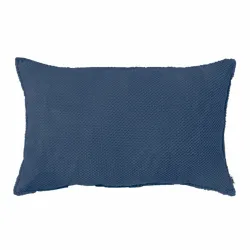 Rectangular Decorative Cushion - Dot Textured Velvet