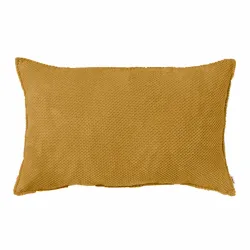 Rectangular Decorative Cushion - Dot Textured Velvet