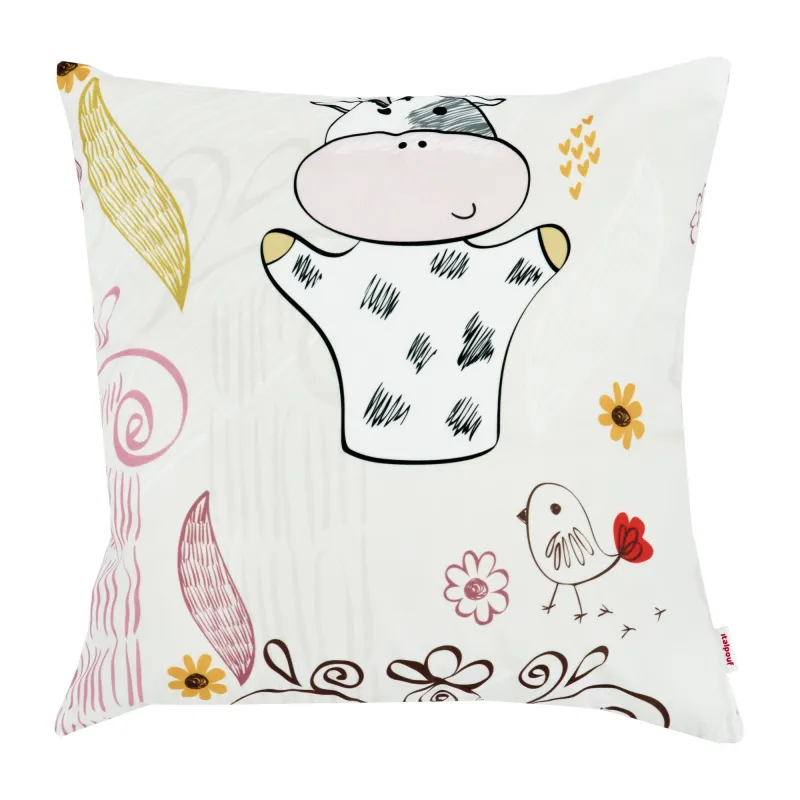 Printed decorative cushion for sofa and kids – 45×45