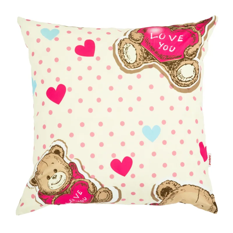 Printed decorative cushion for sofa and kids – 45×45