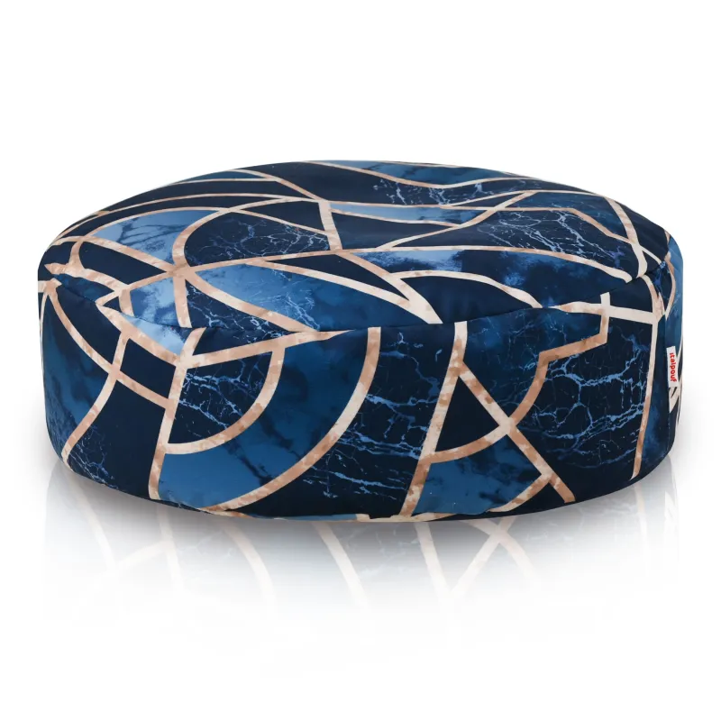 Round Pouf Footstool - Premium Prints Design