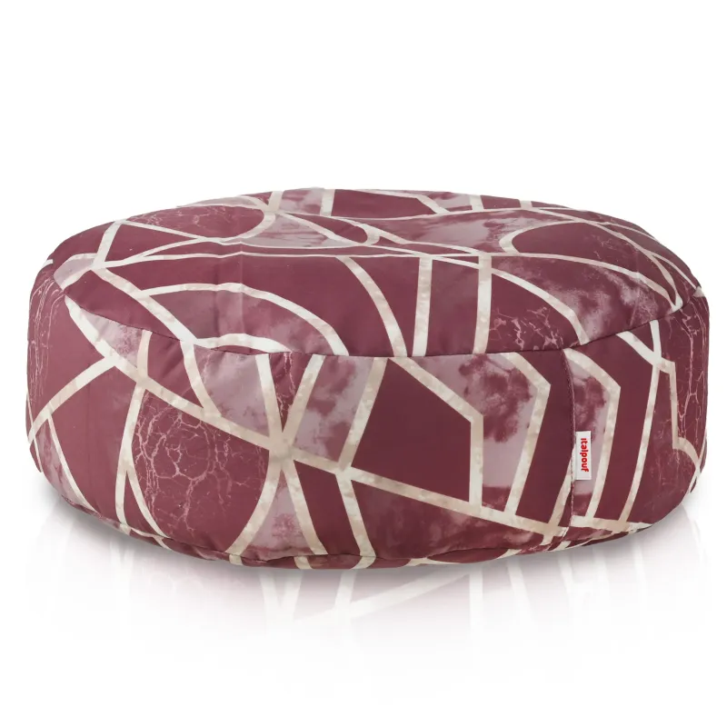 Round Pouf Footstool - Premium Prints Design