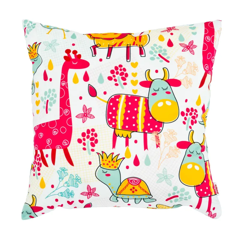 Printed decorative cushion for sofa and kids – 45×45