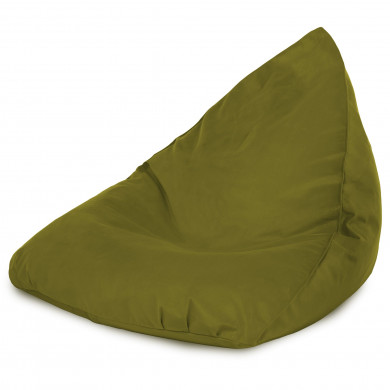 Green bean bag bermuda velvet