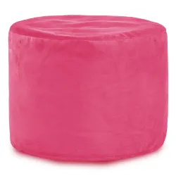 Round Cylinder Pouffe - Soft Velvet