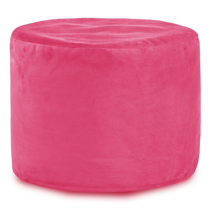 Pink pouf roller velvet