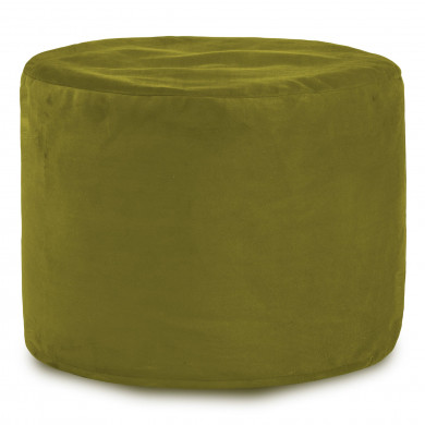 Green pouf roller velvet