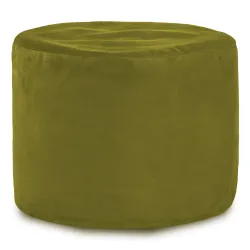 Round Cylinder Pouffe - Soft Velvet