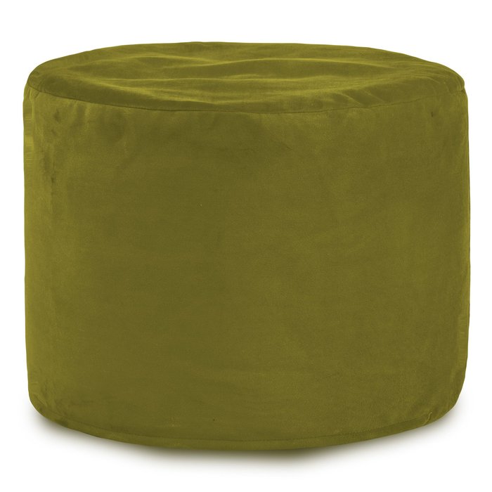 Green pouf roller velvet