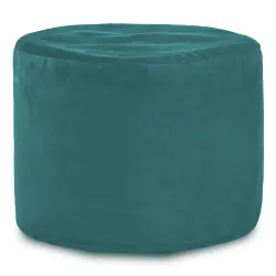 Round Cylinder Pouffe - Soft Velvet