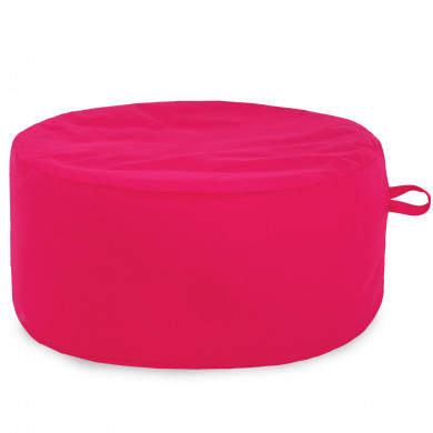 Pink pouf round velvet