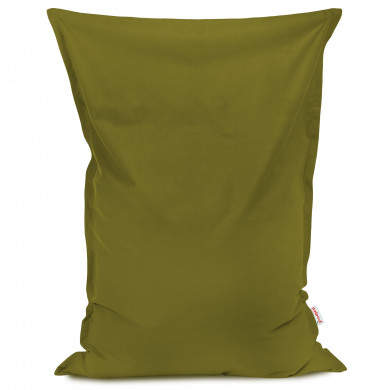 Green bean bag pillow children velvet