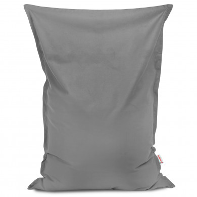 Gray bean bag giant pillow velvet