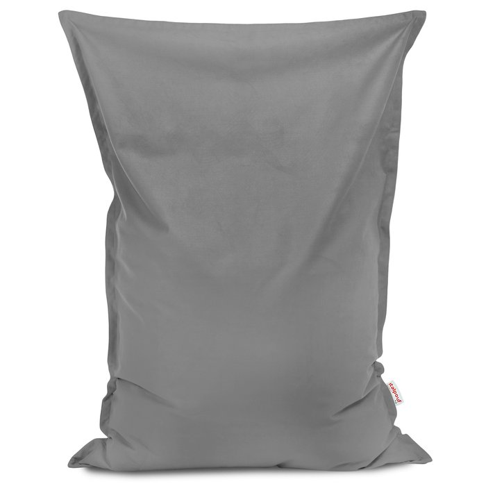 Gray bean bag pillow children velvet
