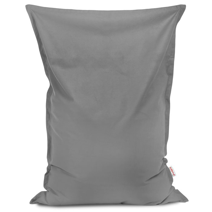 Gray bean bag pillow children velvet