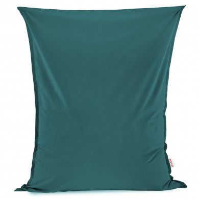 Blue bean bag giant pillow XXL velvet