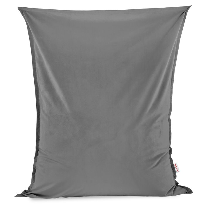Gray bean bag giant pillow XXL velvet