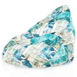 Drop XXL Highback Bean Bag Chair - Premium Printed Fabric