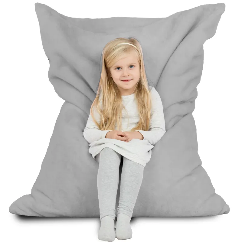 Large Floor Cushion XL for Kids - Yeti Faux Fur – view 3