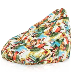 Drop XXL Highback Bean Bag Chair - Premium Printed Fabric