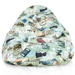 Drop XXL Highback Bean Bag Chair - Premium Printed Fabric – view 34