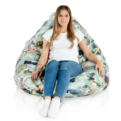 Drop XXL Highback Bean Bag Chair - Premium Printed Fabric – view 44