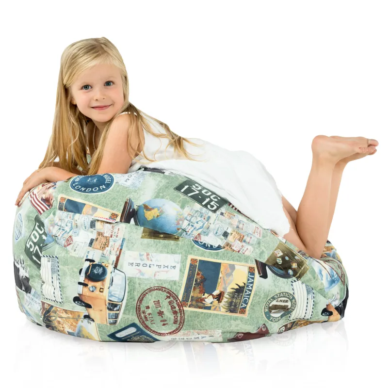 Kids Bean Bag Chair L - Premium Printed Fabric – view 86