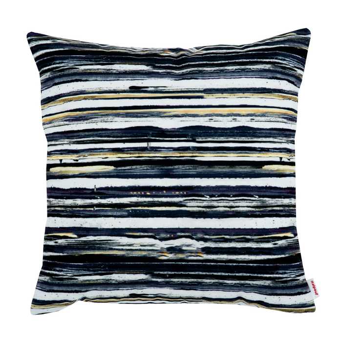 Painted stripes pillow square 