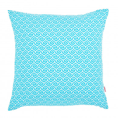 White blue UV pillow square 
