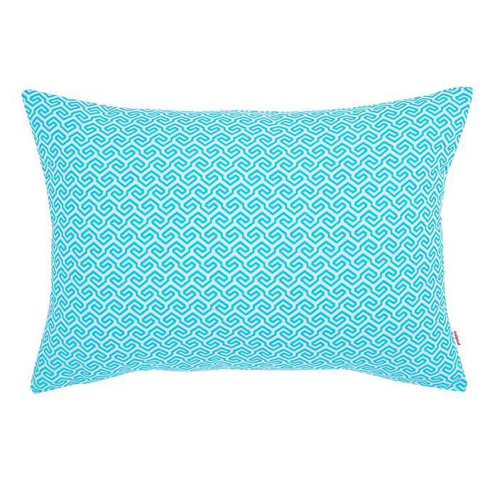 White Blue UV Pillow Rectangular