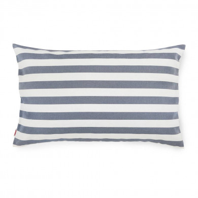 Blue navy white stripes pillow rectangular 