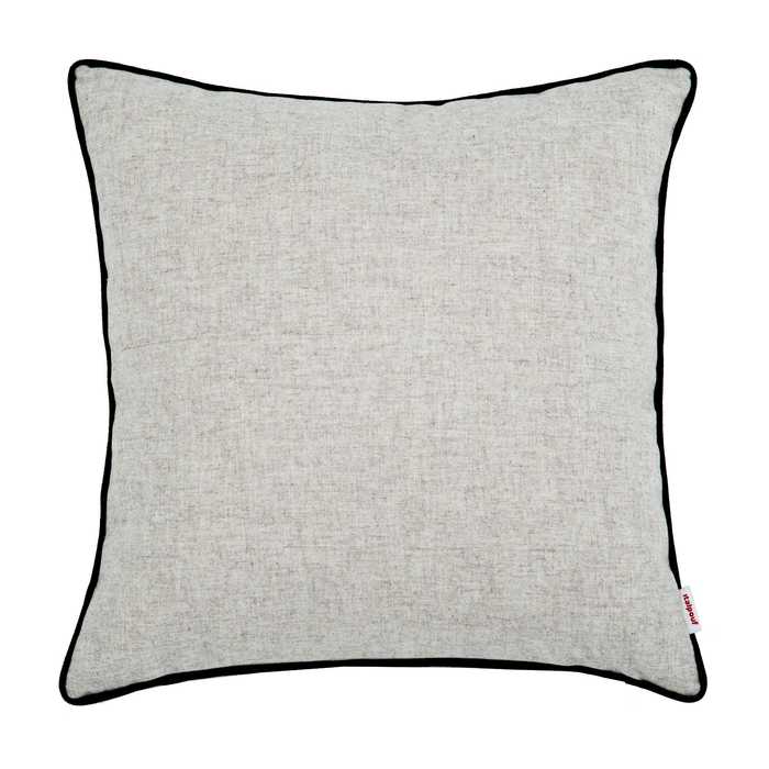 Beige wool pillow square 