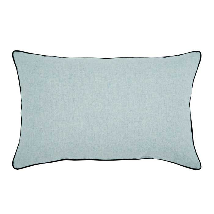 Blue wool pillow rectangular 