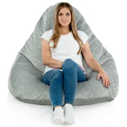 Drop XXL Highback Bean Bag Chair - Soft Velvet – view 46
