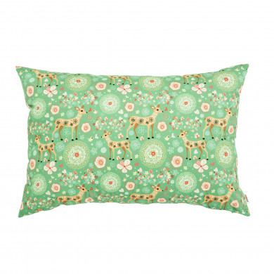 Enchanted Meadow with Deer pillow rectangular