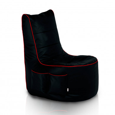 Gaming Black Bean Bag Chair pu leather