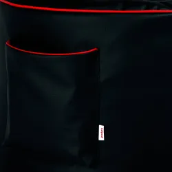 Comfortable black gaming bean bag made of durable PU leather for relaxation