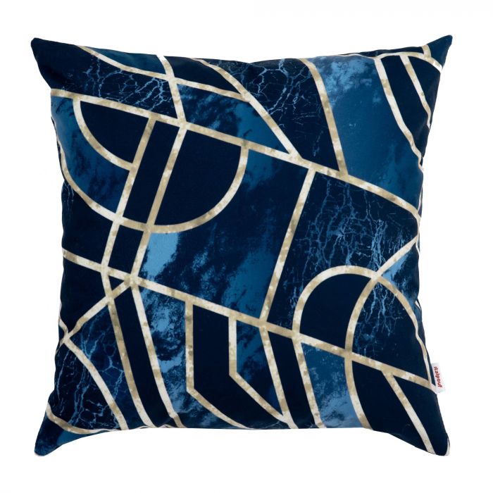 Glamour blue pillow square 
