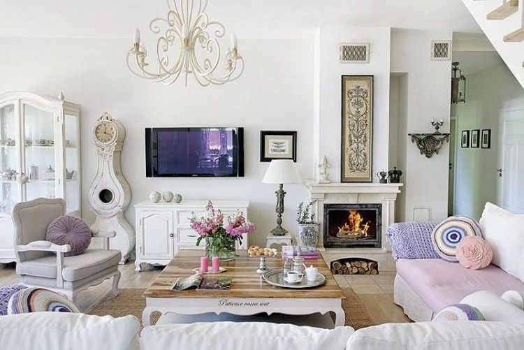 Shabby chic style in the interior
