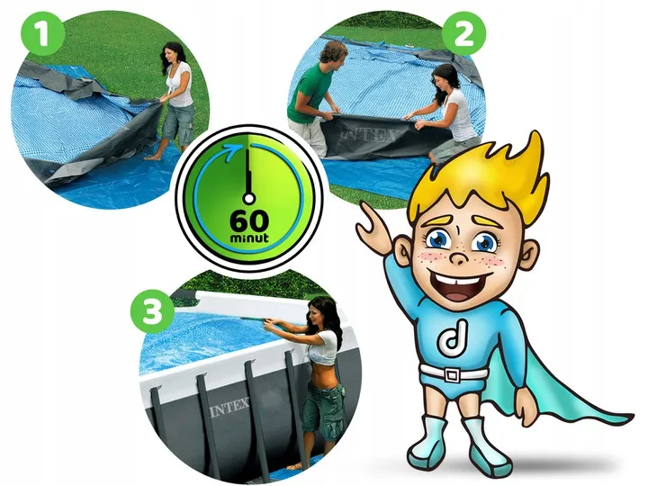 Garden Frame Pool 549 x 274 x 132 cm 18in1 INTEX 26356 - 8