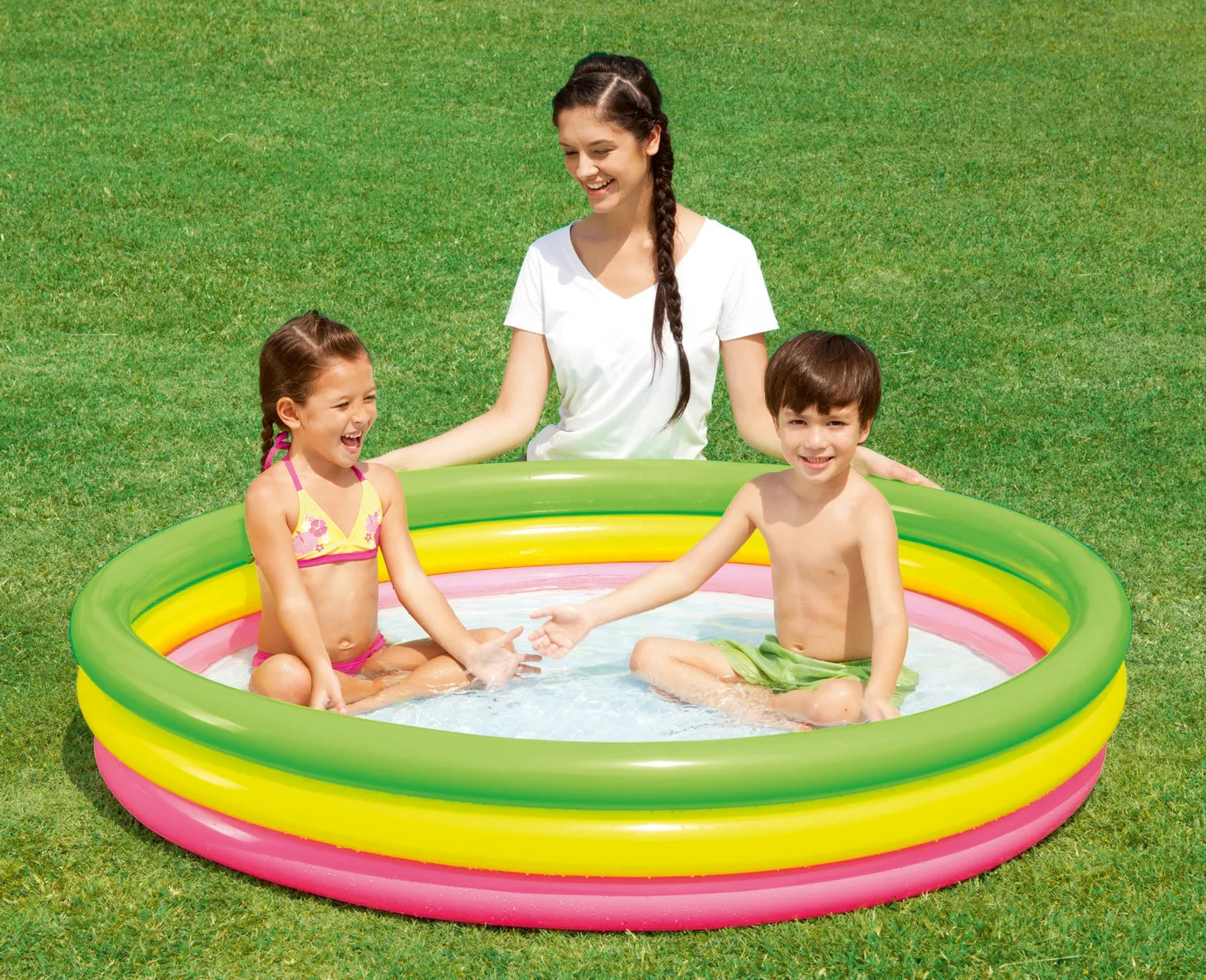 Rainbow Inflatable Pool 152 x 30 cm Bestway 51103 - 3