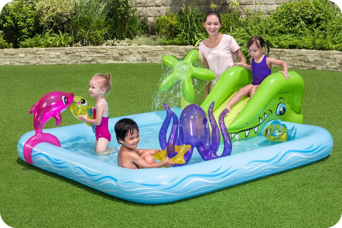 Aquarium Inflatable Playground 239 x 206 x 86 cm Bestway 53052 - 7