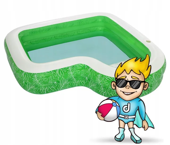 Inflatable Pool 231 x 231 x 51 cm Green Bestway 54336 - 3