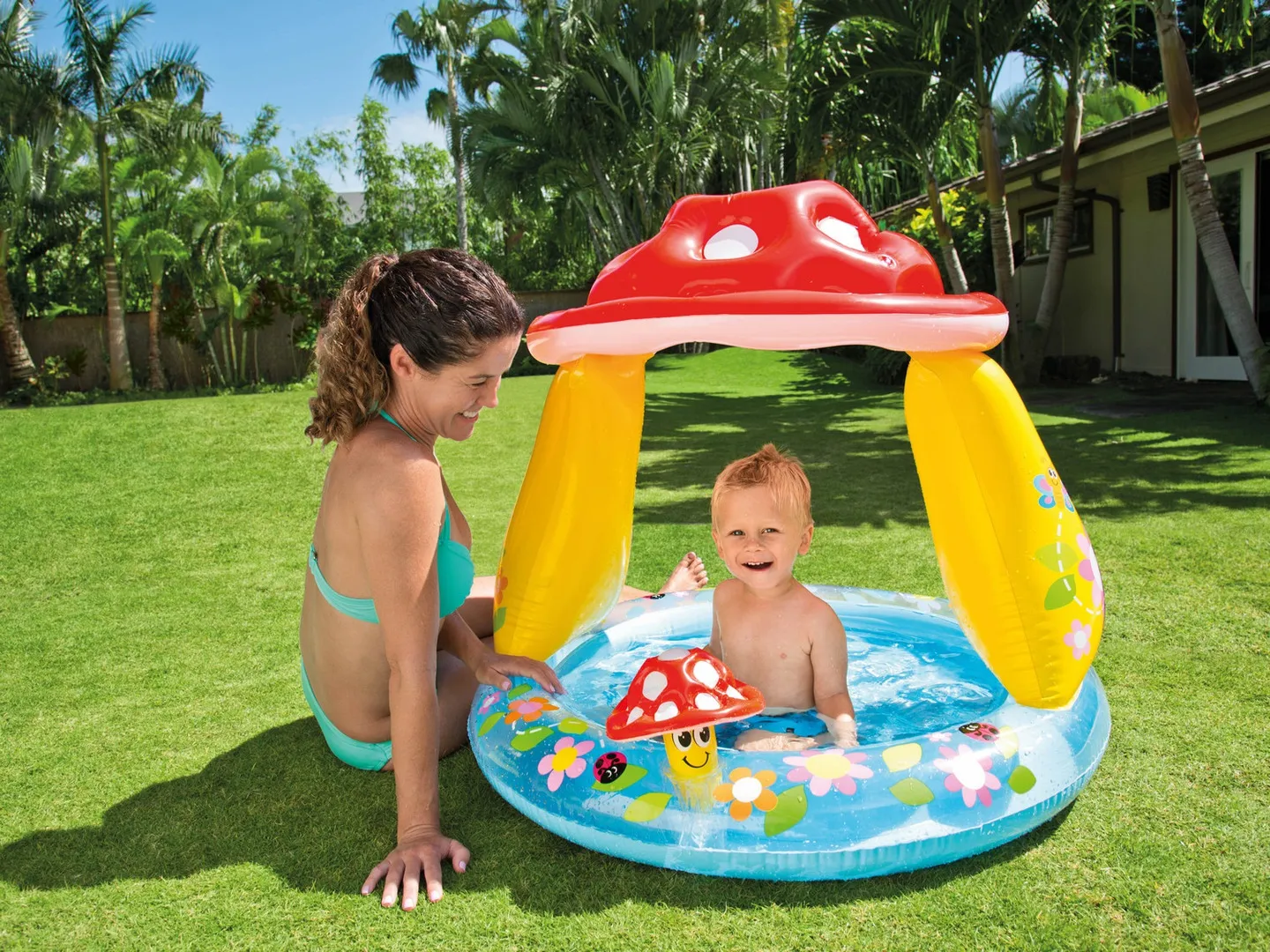 Inflatable Mushroom Pool for Children 102 x 89 cm INTEX 57114 - 3