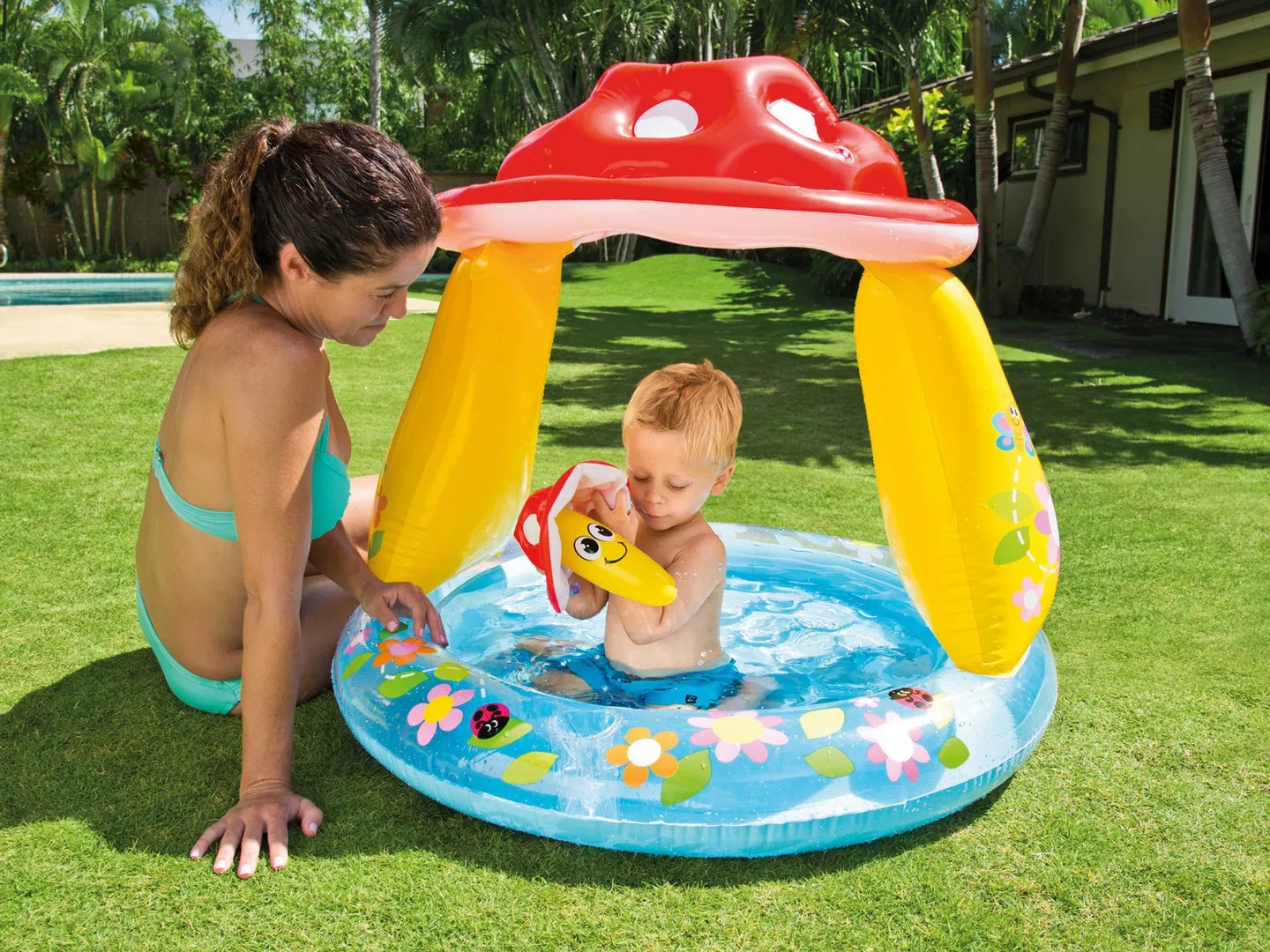 Inflatable Mushroom Pool for Children 102 x 89 cm INTEX 57114 - 5